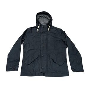 Abercrombie Fitch Mens Y2K Military Style Field Jacket Utility Black 2XL